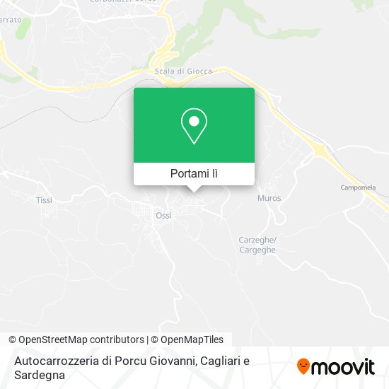 Mappa Autocarrozzeria di Porcu Giovanni