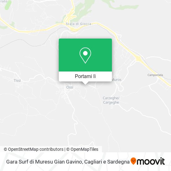 Mappa Gara Surf di Muresu Gian Gavino