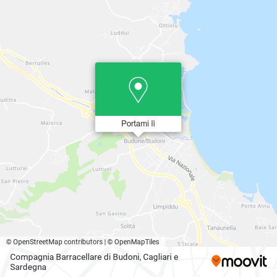 Mappa Compagnia Barracellare di Budoni