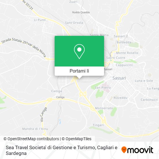 Mappa Sea Travel Societa' di Gestione e Turismo