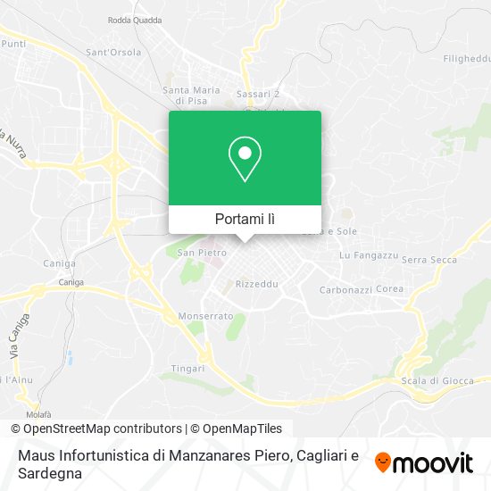 Mappa Maus Infortunistica di Manzanares Piero