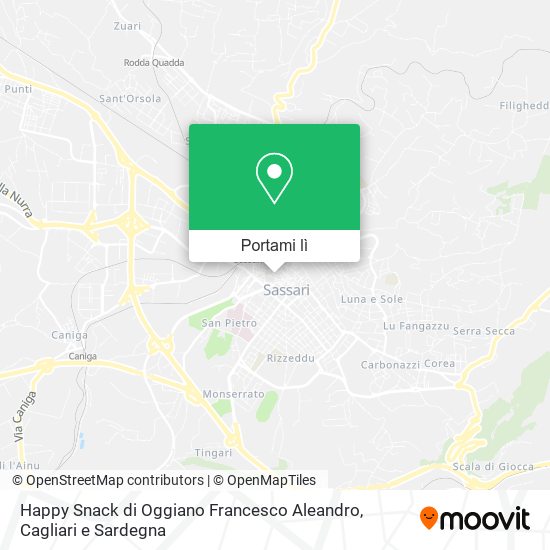 Mappa Happy Snack di Oggiano Francesco Aleandro