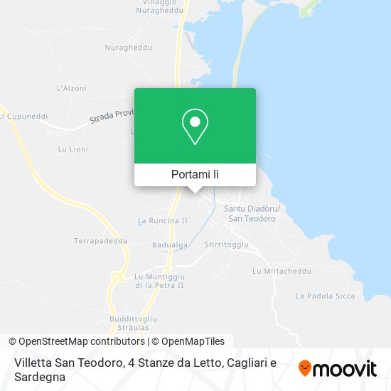 Mappa Villetta San Teodoro, 4 Stanze da Letto