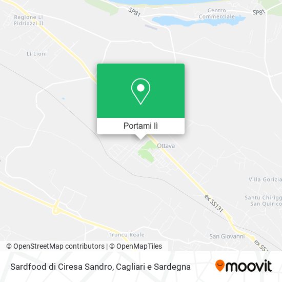 Mappa Sardfood di Ciresa Sandro