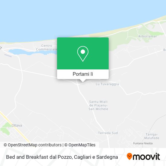 Mappa Bed and Breakfast dal Pozzo