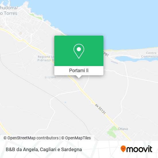 Mappa B&B da Angela