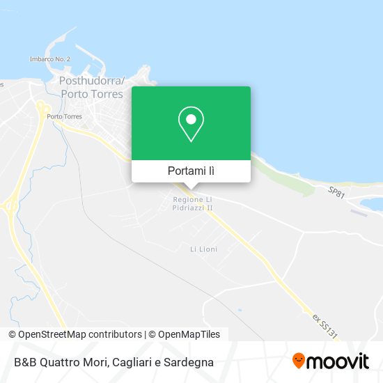 Mappa B&B Quattro Mori
