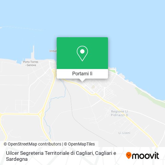 Mappa Uilcer Segreteria Territoriale di Cagliari