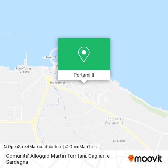 Mappa Comunita' Alloggio Martiri Turritani