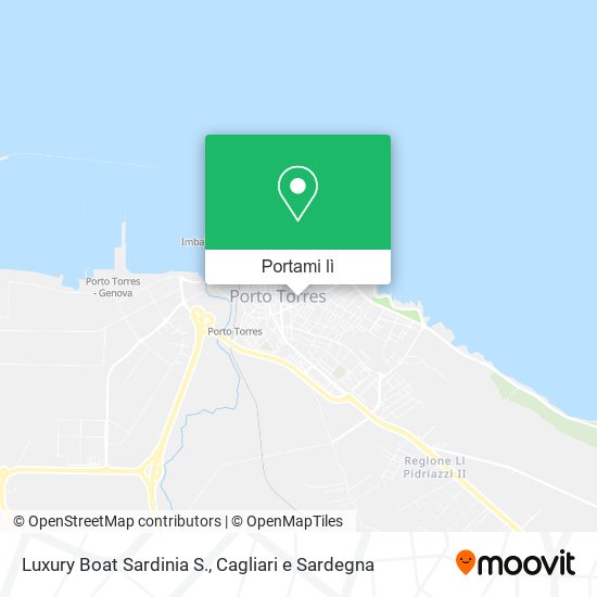 Mappa Luxury Boat Sardinia S.