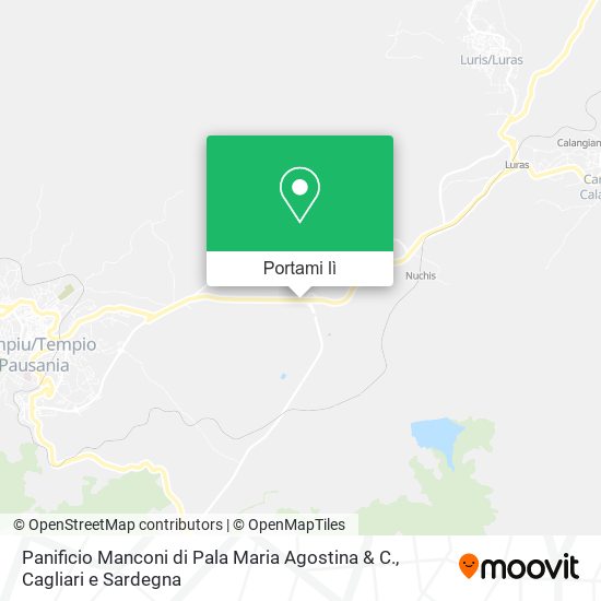 Mappa Panificio Manconi di Pala Maria Agostina & C.