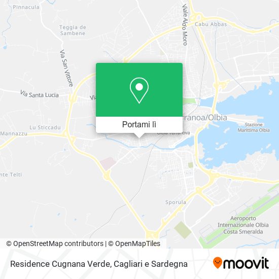 Mappa Residence Cugnana Verde