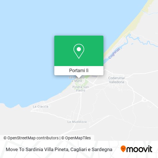 Mappa Move To Sardinia Villa Pineta