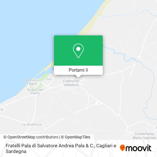 Mappa Fratelli Pala di Salvatore Andrea Pala & C.