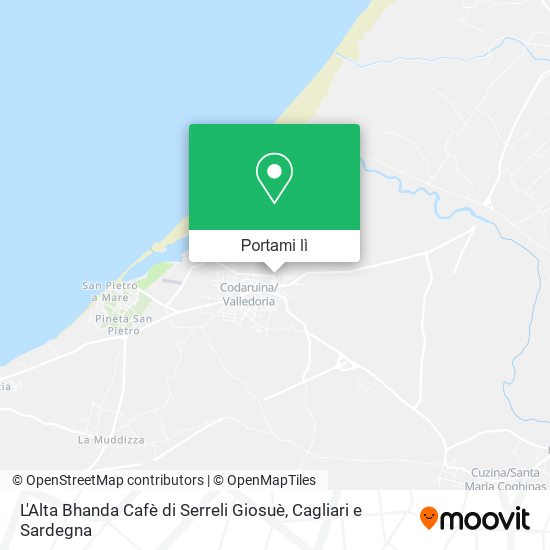 Mappa L'Alta Bhanda Cafè di Serreli Giosuè