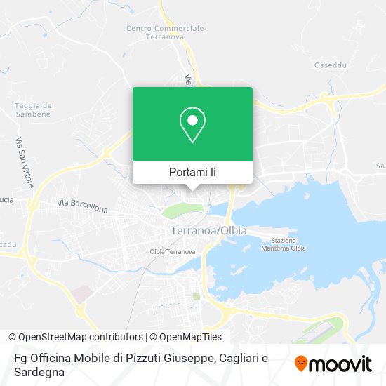 Mappa Fg Officina Mobile di Pizzuti Giuseppe