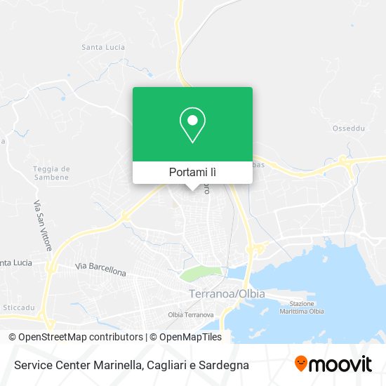 Mappa Service Center Marinella