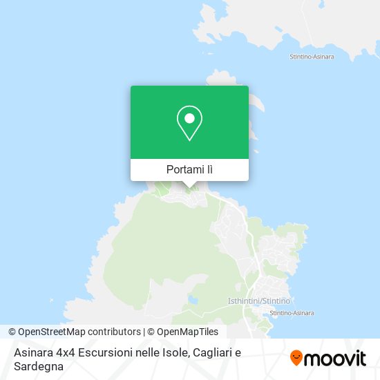 Mappa Asinara 4x4 Escursioni nelle Isole