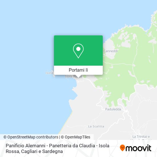 Mappa Panificio Alemanni - Panetteria da Claudia - Isola Rossa