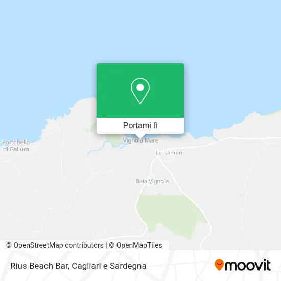 Mappa Rius Beach Bar