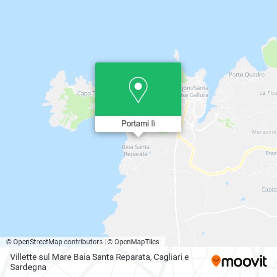 Mappa Villette sul Mare Baia Santa Reparata