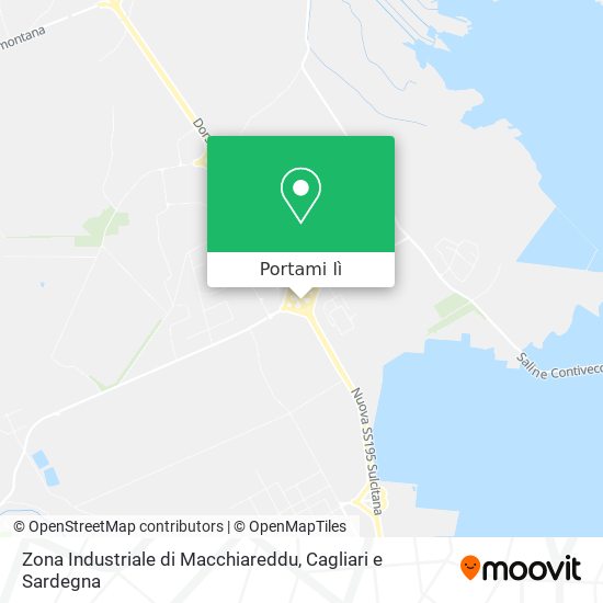 Mappa Zona Industriale di Macchiareddu