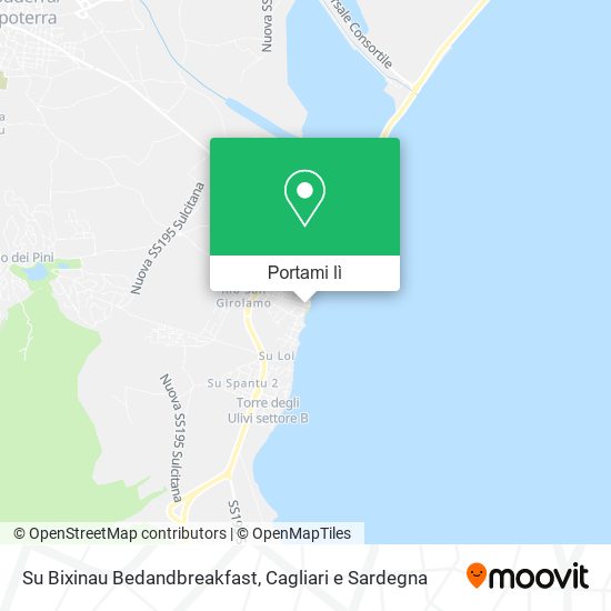 Mappa Su Bixinau Bedandbreakfast
