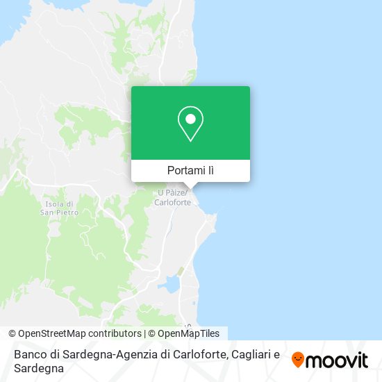 Mappa Banco di Sardegna-Agenzia di Carloforte