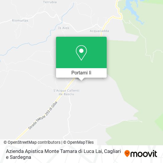 Mappa Azienda Apistica Monte Tamara di Luca Lai