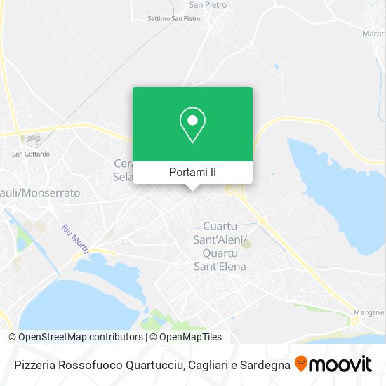 Mappa Pizzeria Rossofuoco Quartucciu
