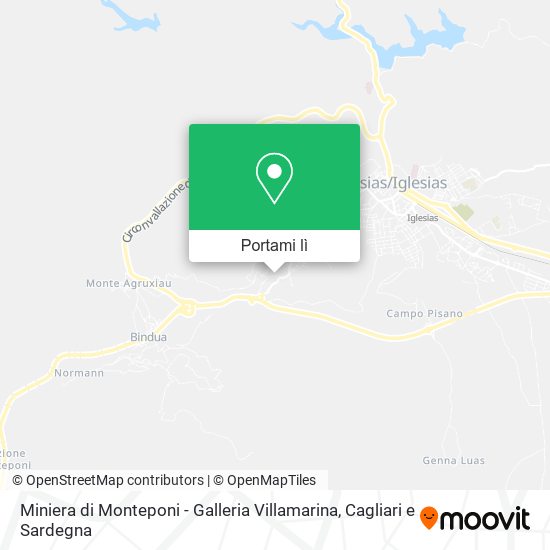 Mappa Miniera di Monteponi - Galleria Villamarina