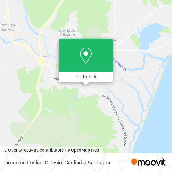 Mappa Amazon Locker-Ortesio