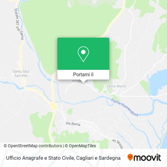 Mappa Ufficio Anagrafe e Stato Civile