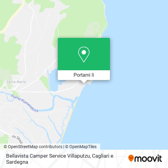 Mappa Bellavista Camper Service Villaputzu