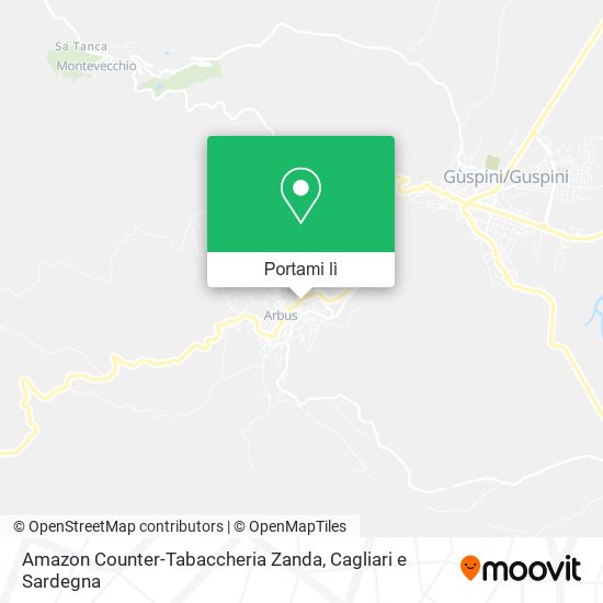 Mappa Amazon Counter-Tabaccheria Zanda