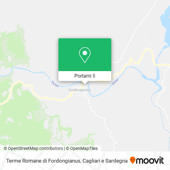 Mappa Terme Romane di Fordongianus
