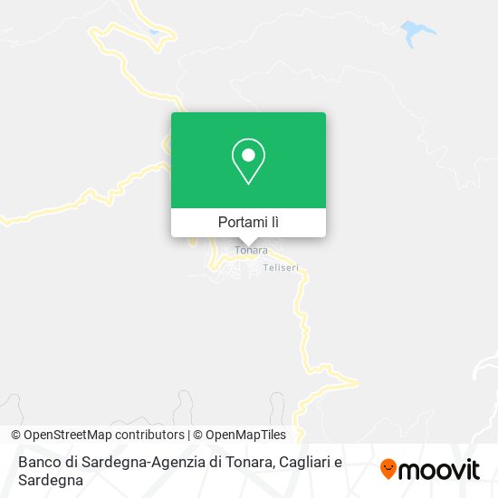 Mappa Banco di Sardegna-Agenzia di Tonara