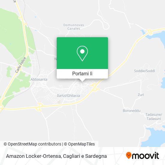 Mappa Amazon Locker-Ortensa