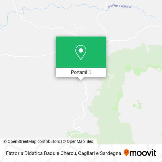 Mappa Fattoria Didatica Badu e Chercu