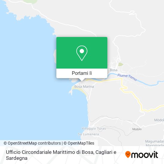 Mappa Ufficio Circondariale Marittimo di Bosa