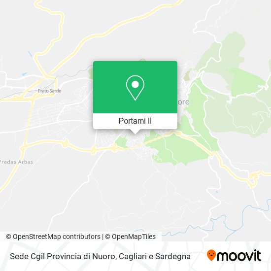 Mappa Sede Cgil Provincia di Nuoro