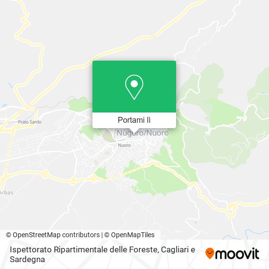 Mappa Ispettorato Ripartimentale delle Foreste
