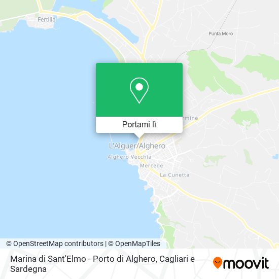 Mappa Marina di Sant'Elmo - Porto di Alghero