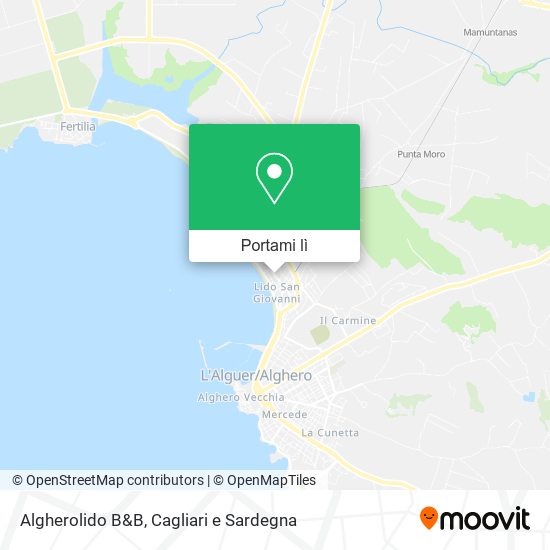 Mappa Algherolido B&B