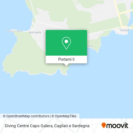 Mappa Diving Centre Capo Galera