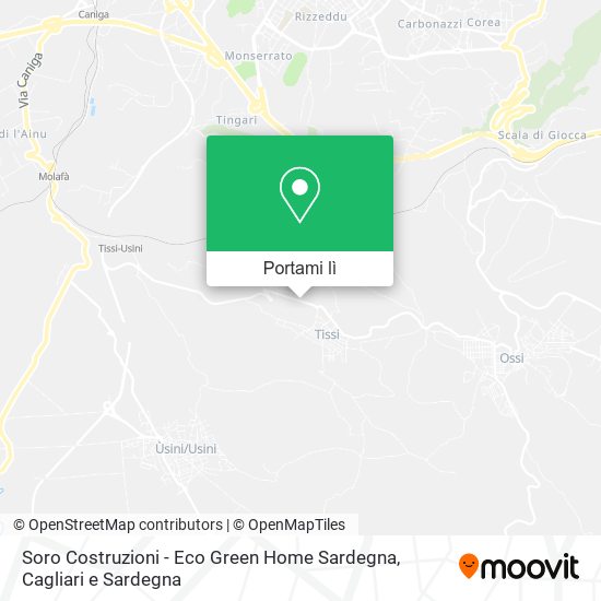 Mappa Soro Costruzioni - Eco Green Home Sardegna