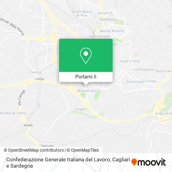 Mappa Confederazione Generale Italiana del Lavoro