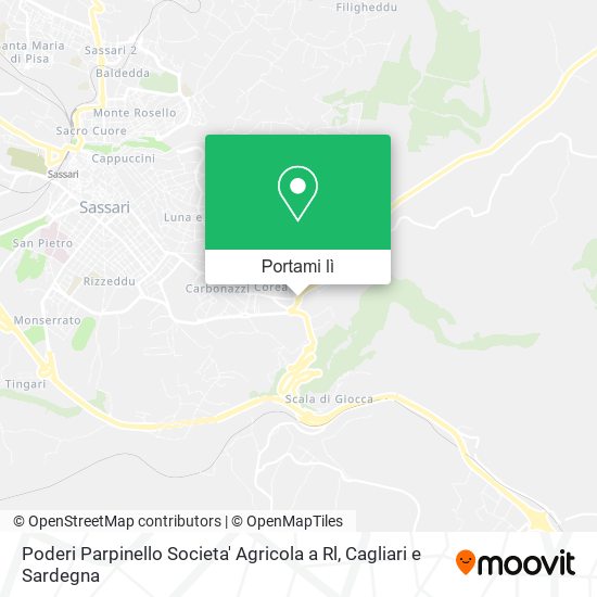 Mappa Poderi Parpinello Societa' Agricola a Rl