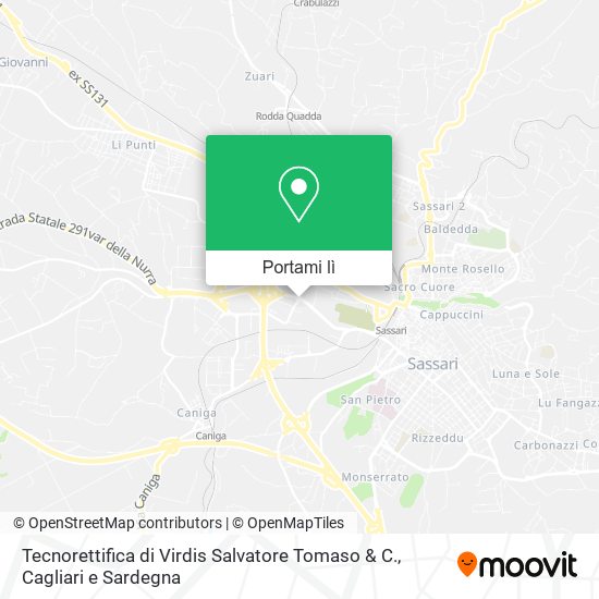 Mappa Tecnorettifica di Virdis Salvatore Tomaso & C.