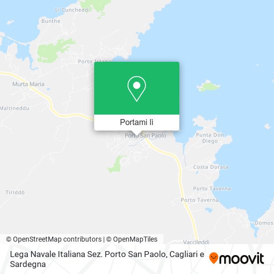 Mappa Lega Navale Italiana Sez. Porto San Paolo